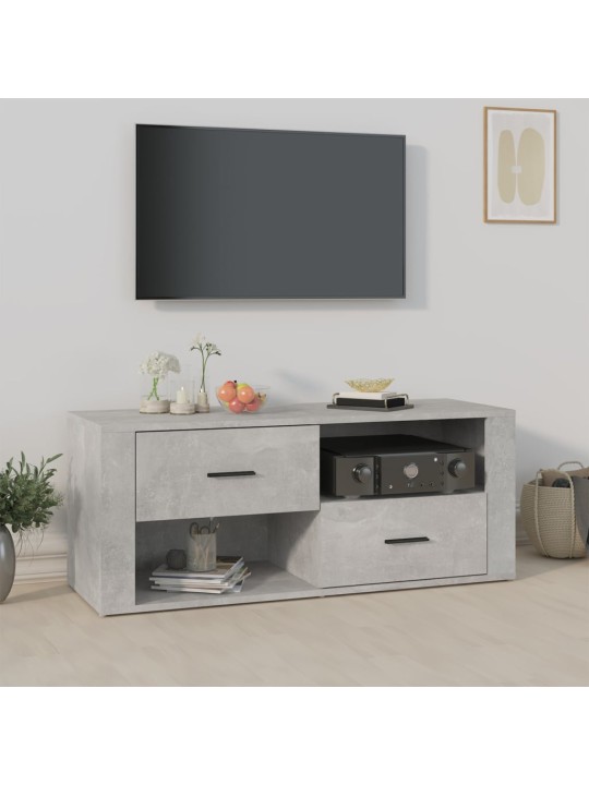 Televizoriaus spintelė, betono pilka, 100x35x40cm, mediena