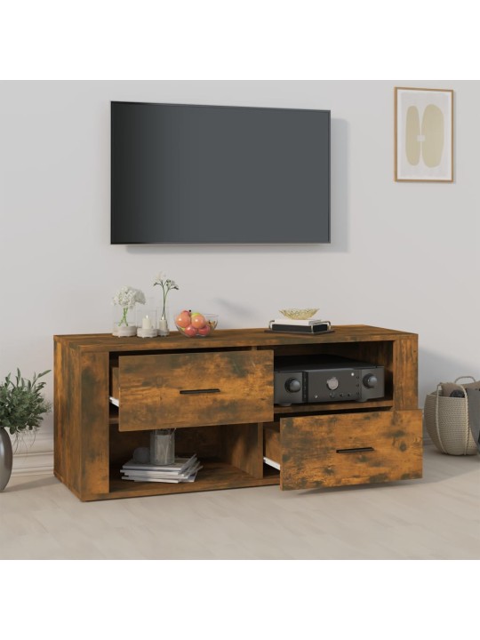 Televizoriaus spintelė, dūminio ąžuolo, 100x35x40cm, mediena