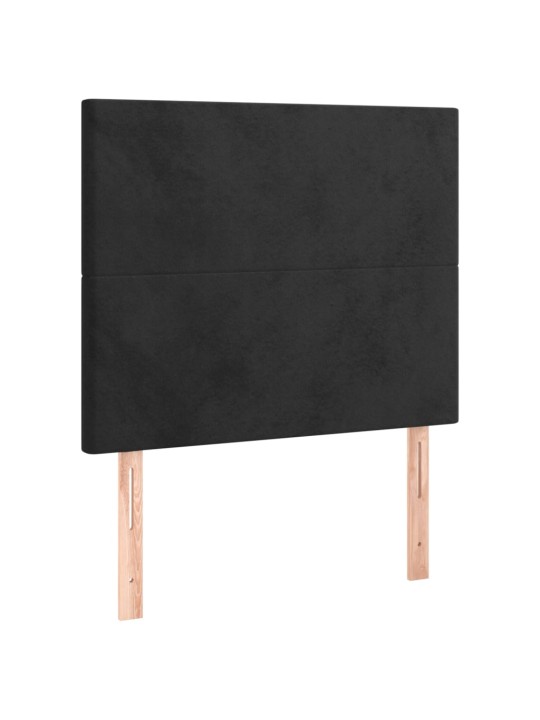 Galvūgalis, 2vnt., juodos spalvos, 80x5x78/88cm, aksomas