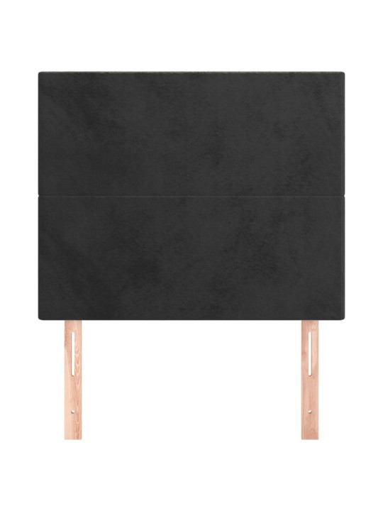 Galvūgalis, 2vnt., juodos spalvos, 80x5x78/88cm, aksomas