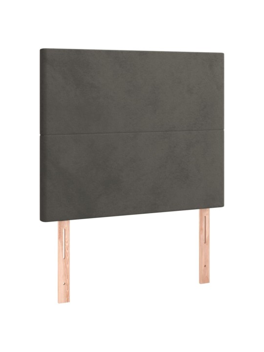 Galvūgalis, 2vnt.,tamsiai pilkos spalvos,90x5x78/88cm, aksomas