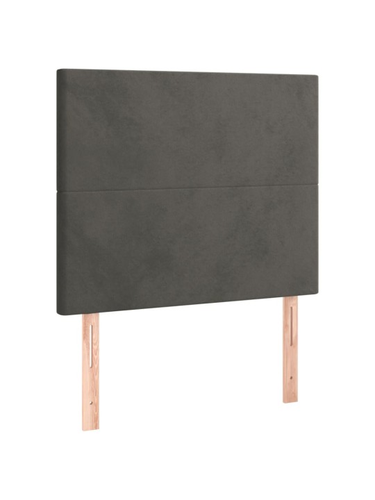 Galvūgalis, 2vnt.,tamsiai pilkos spalvos,100x5x78/88cm, aksomas