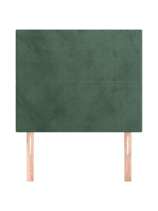 Galvūgalis, 2vnt.,tamsiai žalios spalvos,100x5x78/88cm, aksomas