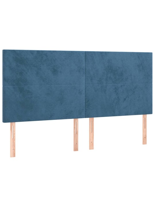 Galvūgalis, 4vnt.,tamsiai mėlynos spalvos,100x5x78/88cm,aksomas