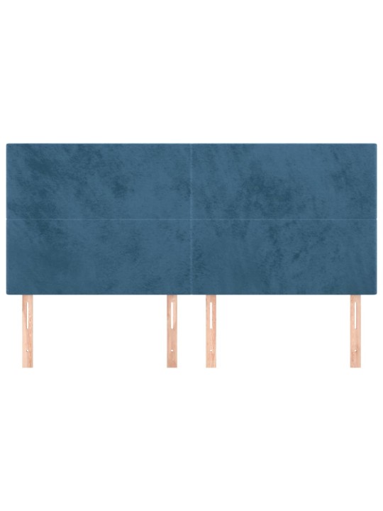 Galvūgalis, 4vnt.,tamsiai mėlynos spalvos,100x5x78/88cm,aksomas