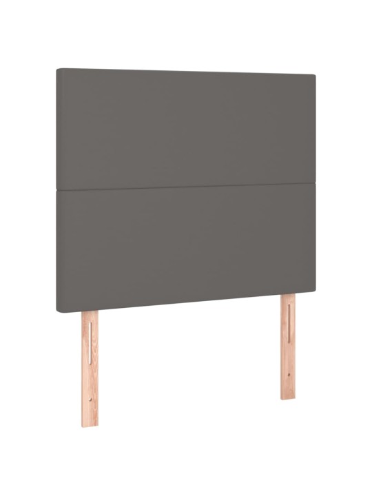 Galvūgalis, 2vnt., pilkos spalvos, 80x5x78/88cm, dirbtinė oda