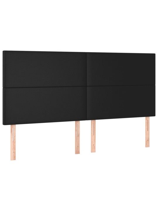 Galvūgalis,4vnt., juodos spalvos, 90x5x78/88cm, dirbtinė oda