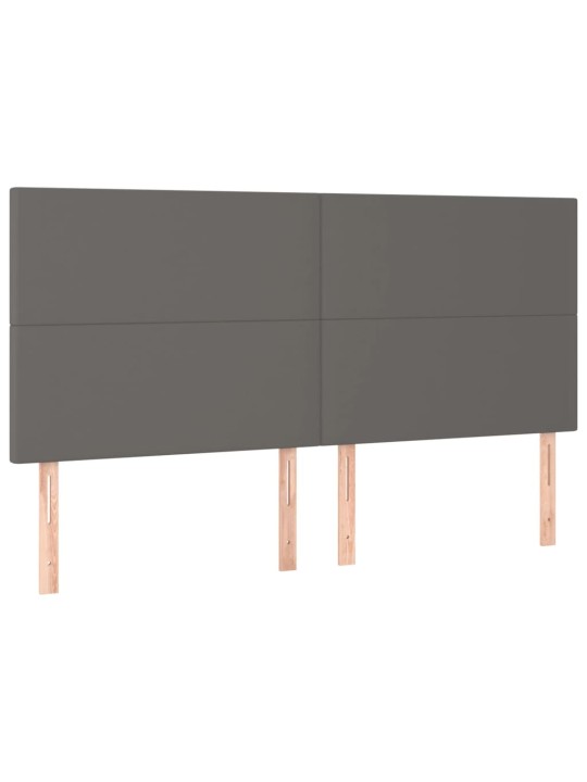 Galvūgalis,4vnt., pilkos spalvos, 90x5x78/88cm, dirbtinė oda