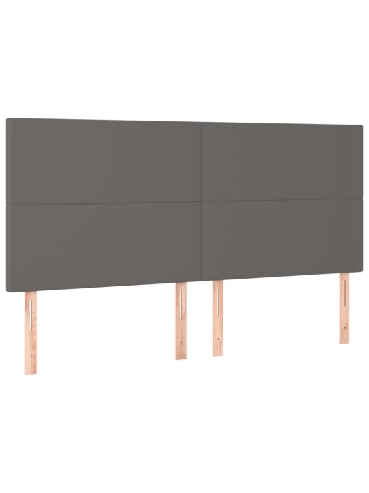 Galvūgalis, 4vnt., pilkos spalvos, 100x5x78/88 cm, dirbtinė oda