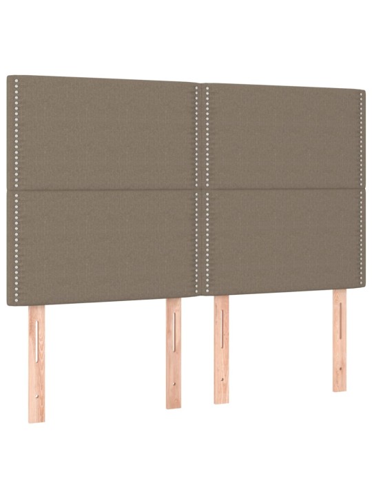 Galvūgaliai, 4vnt., taupe spalvos, 72x5x78/88cm, audinys