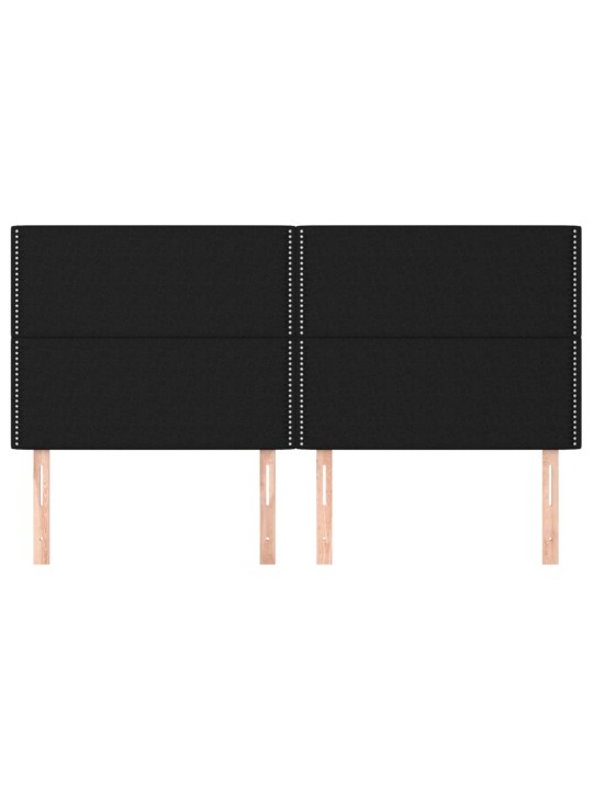 Galvūgalis, 4vnt., juodos spalvos, 80x5x78/88cm, audinys