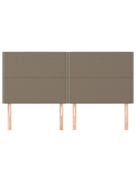 Galvūgaliai, 4vnt., taupe spalvos, 100x5x78/88cm, audinys