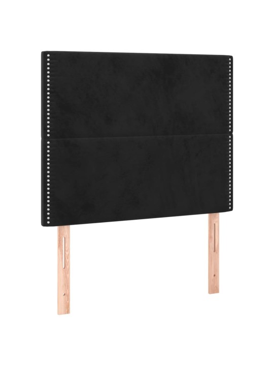 Galvūgalis, 2vnt., juodos spalvos, 80x5x78/88cm, aksomas