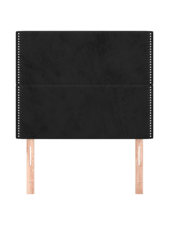 Galvūgalis, 2vnt., juodos spalvos, 80x5x78/88cm, aksomas