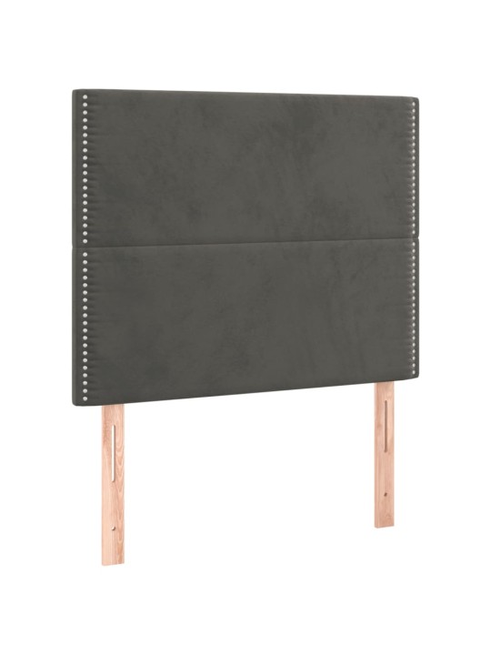 Galvūgalis, 2vnt.,tamsiai pilkos spalvos,100x5x78/88cm, aksomas