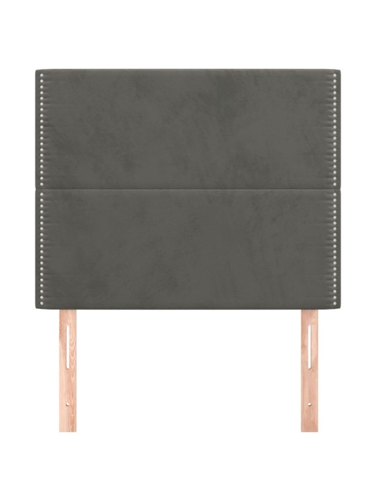 Galvūgalis, 2vnt.,tamsiai pilkos spalvos,100x5x78/88cm, aksomas