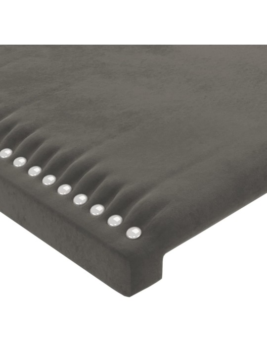 Galvūgalis, 4vnt.,tamsiai pilkos spalvos,90x5x78/88cm, aksomas