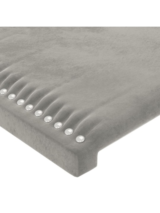 Galvūgalis, 4vnt.,šviesiai pilkos spalvos,100x5x78/88cm,aksomas