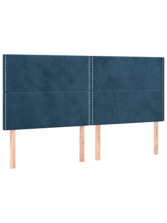 Galvūgalis, 4vnt.,tamsiai mėlynos spalvos,100x5x78/88cm,aksomas