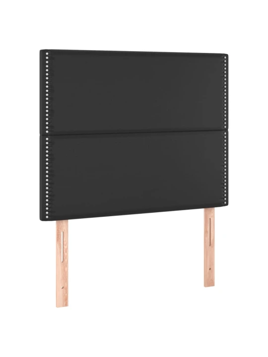 Galvūgalis, 2vnt., juodos spalvos, 80x5x78/88cm, dirbtinė oda