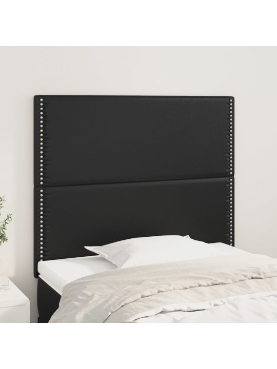 Galvūgalis,2vnt., juodos spalvos, 90x5x78/88cm, dirbtinė oda