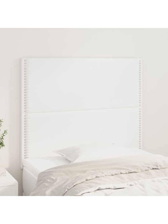 Galvūgalis, 2vnt., baltos spalvos, 100x5x78/88 cm, dirbtinė oda