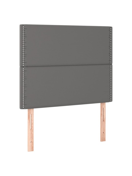 Galvūgalis, 2vnt., pilkos spalvos, 100x5x78/88 cm, dirbtinė oda