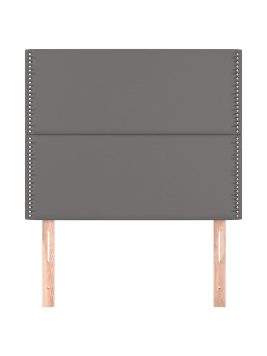 Galvūgalis, 2vnt., pilkos spalvos, 100x5x78/88 cm, dirbtinė oda