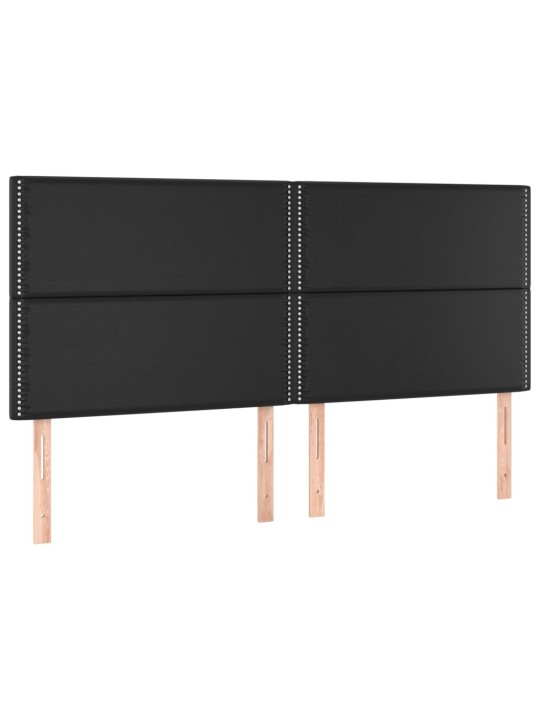 Galvūgalis,4vnt., juodos spalvos, 90x5x78/88cm, dirbtinė oda