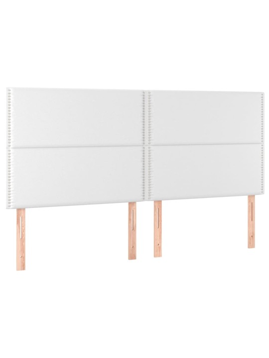 Galvūgalis,4vnt., baltos spalvos, 90x5x78/88cm, dirbtinė oda
