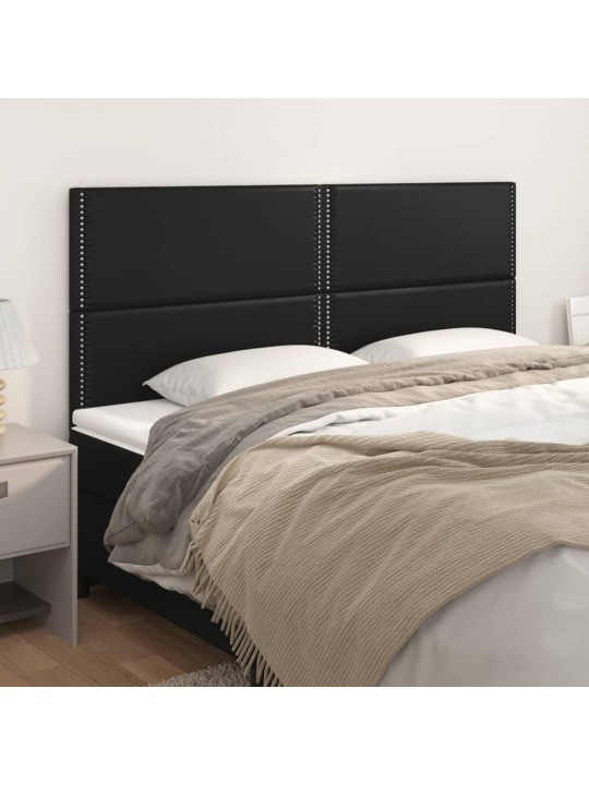 Galvūgalis, 4vnt., juodos spalvos, 100x5x78/88 cm, dirbtinė oda