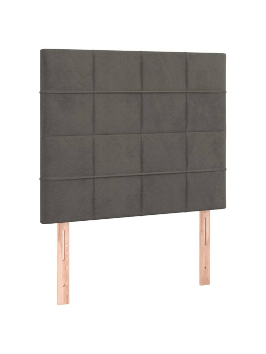 Galvūgalis, 2vnt.,tamsiai pilkos spalvos,100x5x78/88cm, aksomas
