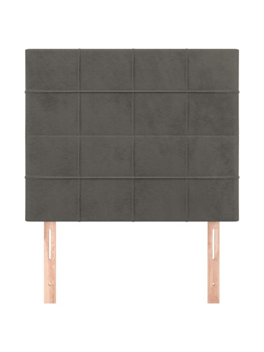 Galvūgalis, 2vnt.,tamsiai pilkos spalvos,100x5x78/88cm, aksomas