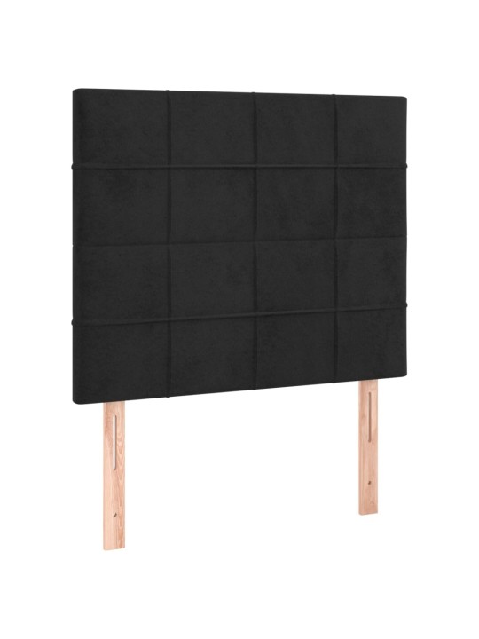 Galvūgalis, 2vnt., juodos spalvos, 100x5x78/88cm, aksomas