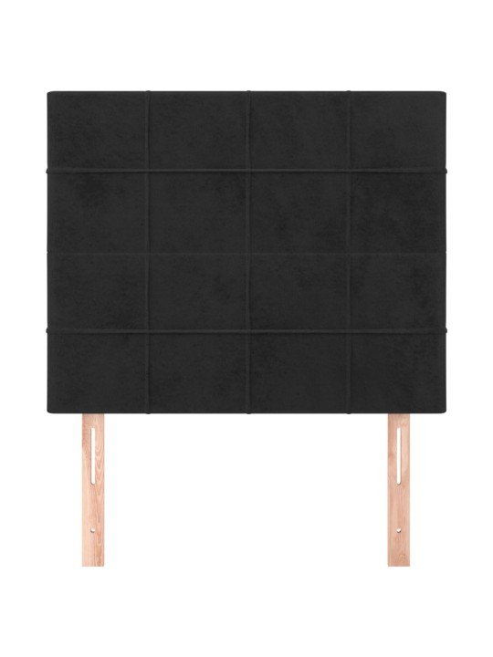Galvūgalis, 2vnt., juodos spalvos, 100x5x78/88cm, aksomas