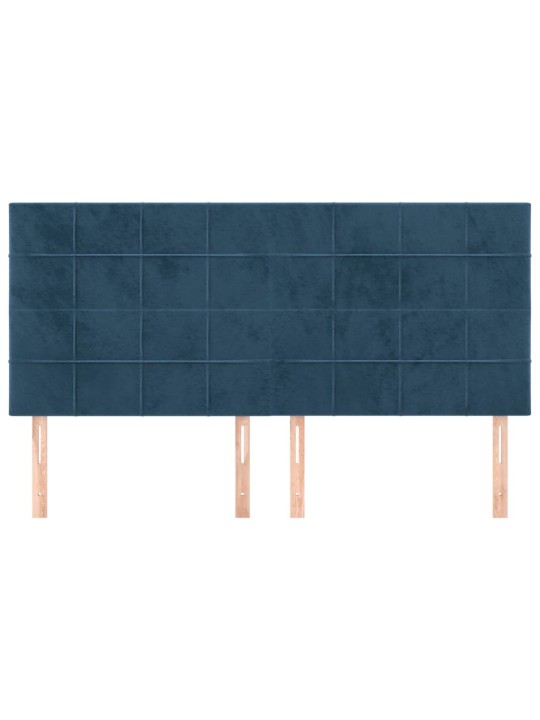 Galvūgalis, 4vnt.,tamsiai mėlynos spalvos,100x5x78/88cm,aksomas