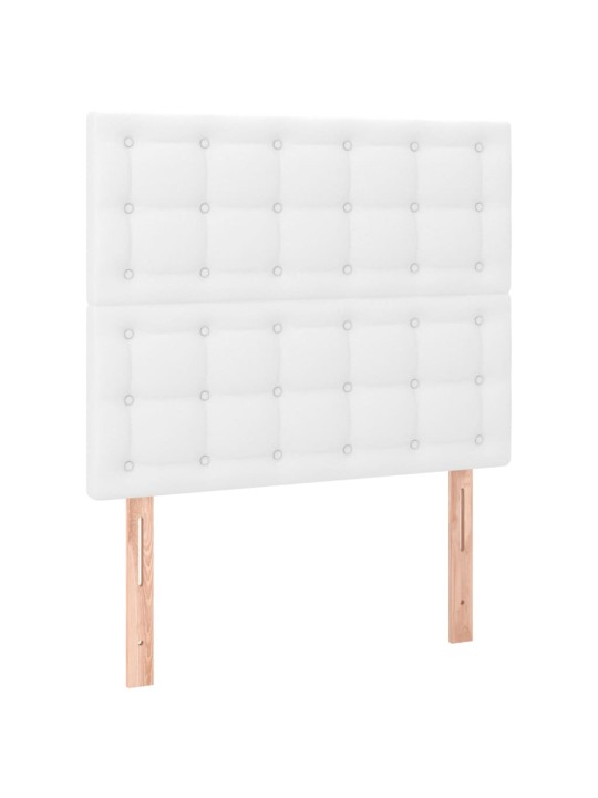 Galvūgalis, 2vnt., baltos spalvos, 100x5x78/88 cm, dirbtinė oda