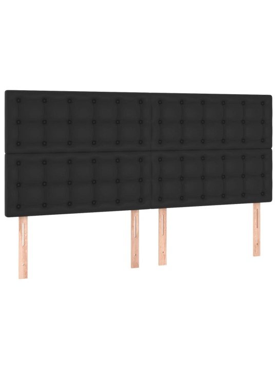 Galvūgalis, 4vnt., juodos spalvos, 100x5x78/88 cm, dirbtinė oda