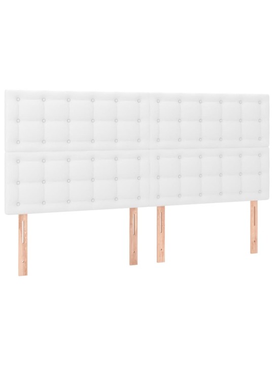 Galvūgalis, 4vnt., baltos spalvos, 100x5x78/88 cm, dirbtinė oda