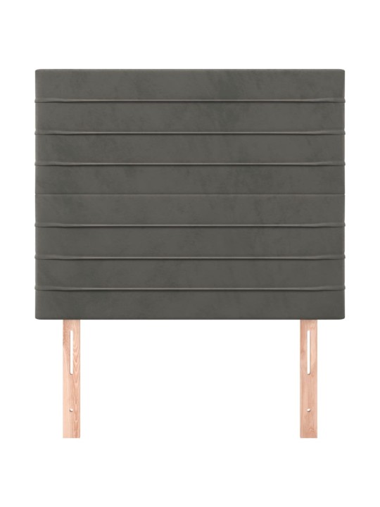 Galvūgalis, 2vnt.,tamsiai pilkos spalvos,100x5x78/88cm, aksomas