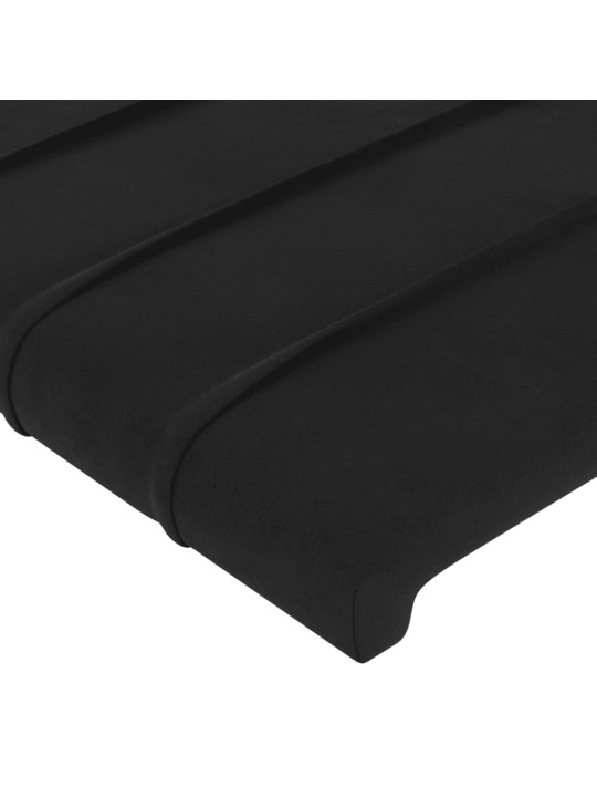 Galvūgalis, 4vnt., juodos spalvos, 100x5x78/88cm, aksomas