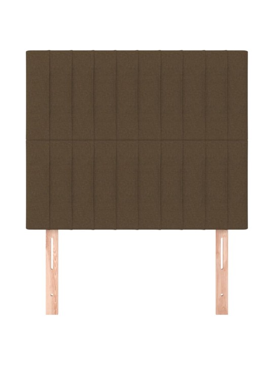 Galvūgalis, 2vnt., tamsiai rudos spalvos, 80x5x78/88cm, audinys