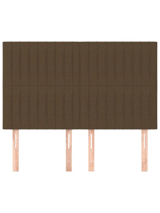 Galvūgaliai, 4vnt., tamsiai rudi, 72x5x78/88cm, audinys
