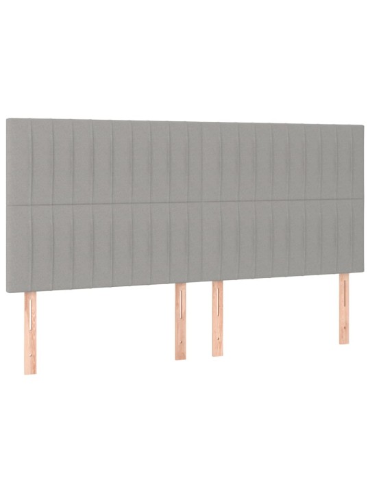 Galvūgalis, 4vnt.,šviesiai pilkos spalvos,90x5x78/88cm, audinys