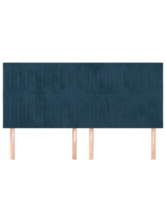 Galvūgalis, 4vnt.tamsiai mėlynos spalvos, 90x5x78/88cm, aksomas