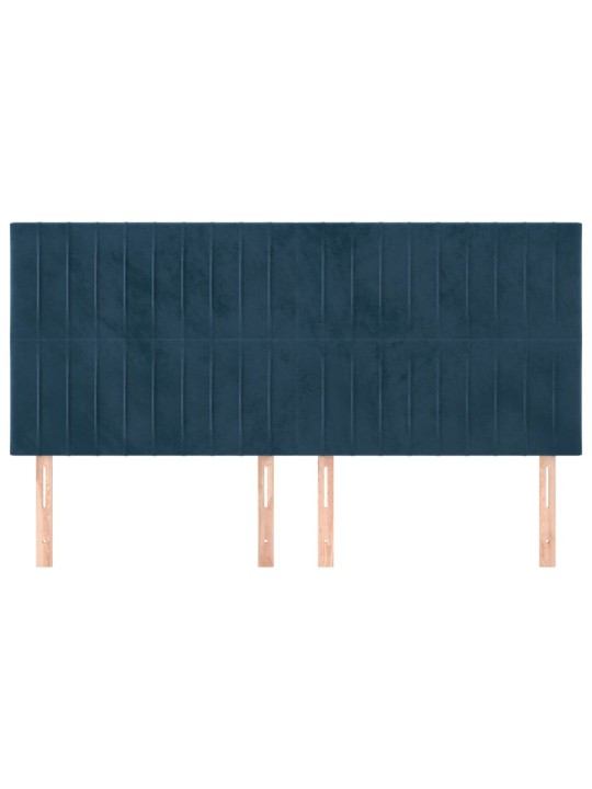 Galvūgalis, 4vnt.,tamsiai mėlynos spalvos,100x5x78/88cm,aksomas