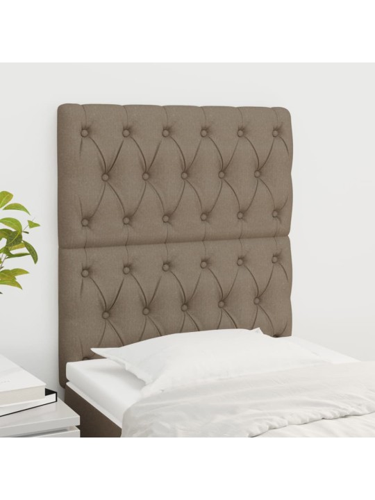 Galvūgalis, 2vnt., taupe spalvos, 80x7x78/88cm, audinys