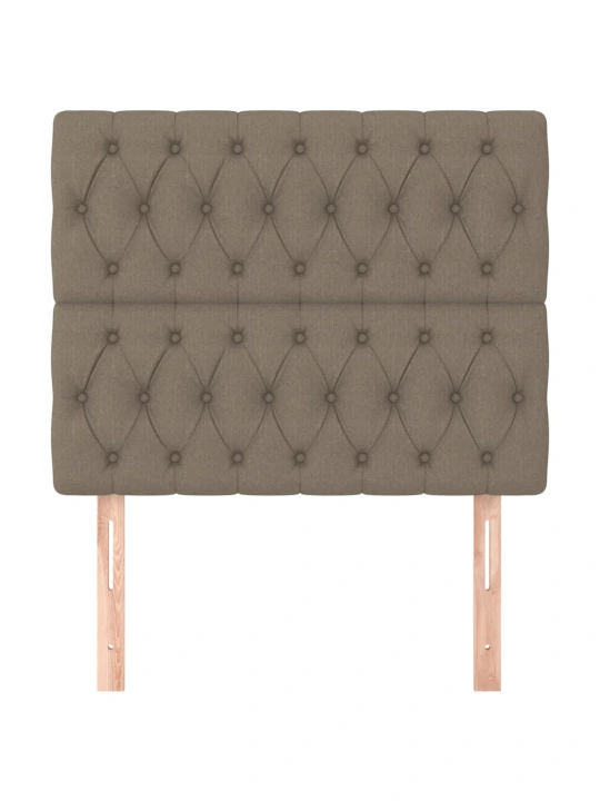 Galvūgaliai, 2vnt., taupe spalvos, 100x7x78/88cm, audinys