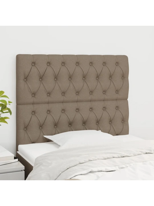 Galvūgaliai, 2vnt., taupe spalvos, 100x7x78/88cm, audinys