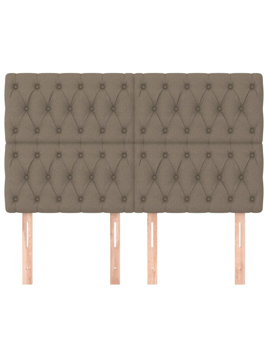 Galvūgalis, 4vnt., taupe spalvos, 80x7x78/88cm, audinys